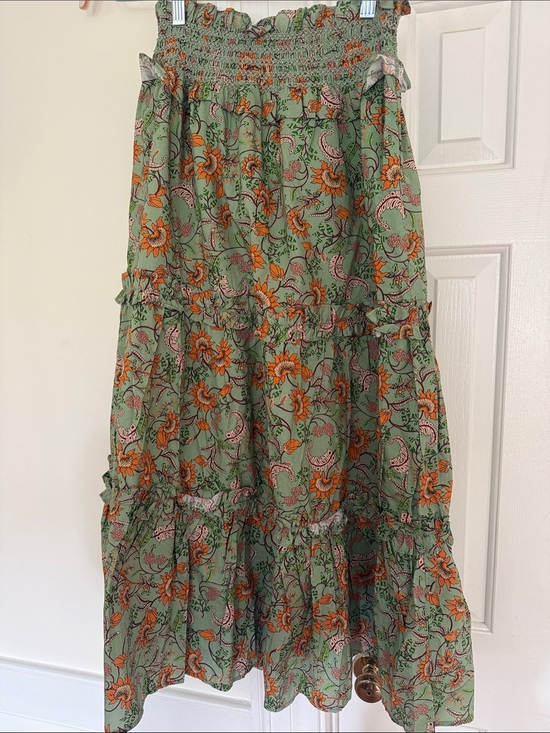 Hyacinth House Dresses & Skirts - NWOT Tuckernuck x Hyacinth House Tiered Green Maxi Skirt Sz Sm